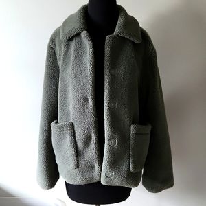 Rebecca Minkoff green Harley Teddy jacket